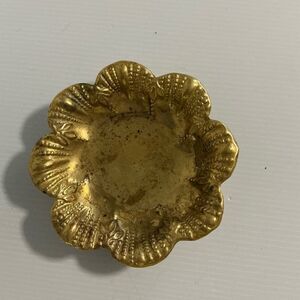 Brass Floral Decorative Dish